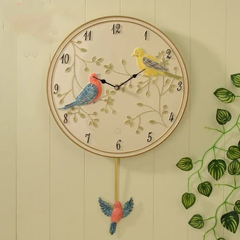 

Art Creative Silent Birds Wall Clock Modern Design Pow Patrol Watch Mechanism Wall Watch Clocks Relogio Parede Gift Ideas 5ZB211