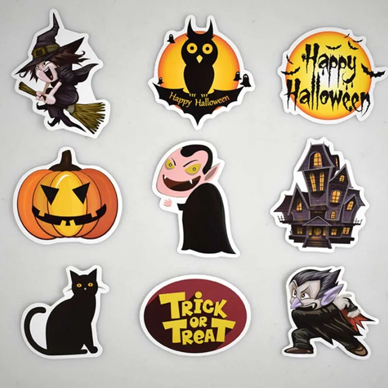 

25pcs/set Happy Halloween Stickers Scrapbook Journal Stationery Stickers Planner Calendar Agenda School Art Cartoon Stickers