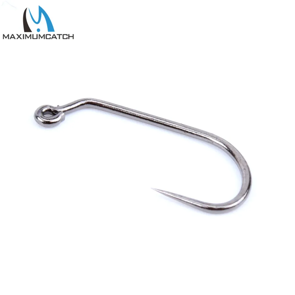 Maximumcatch 100pcs 10#12#14#16#18# Fish-Friendly Barbless Fly Tying Hooks Dry&Wet&Nymph&Shrimp Caddis Pupa Jig Fishing Hooks Maximumcatch 100pcs 10#12#14#16#18# Fish-Friendly Barbless Fly Tying Hooks Dry&Wet&Nymph&Shrimp Caddis Pupa Jig Fishing Hooks