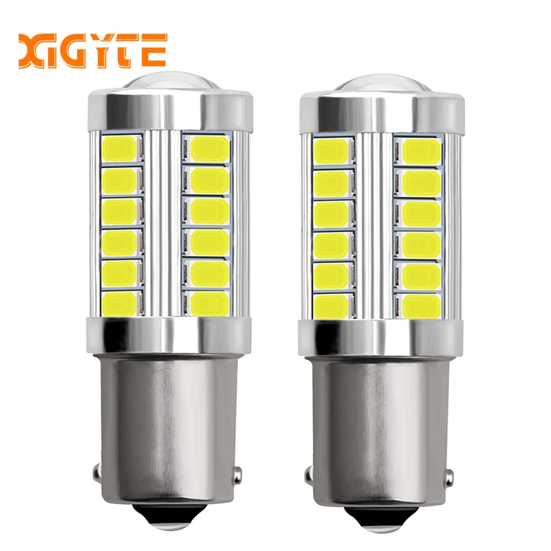 

2pcs 1156 7506 BA15S P21W 5630 5730 LED Car Tail Bulb Brake Lights 12V Auto Reverse Lamp Daytime Running Signal Light white red