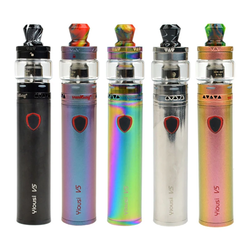 

Yiousi V5 Electronic Cigarette vape pen Kit 3000mah Built in battery 4.0ml Tank 0.3ohm Dual Coil high power steam smoke vaper