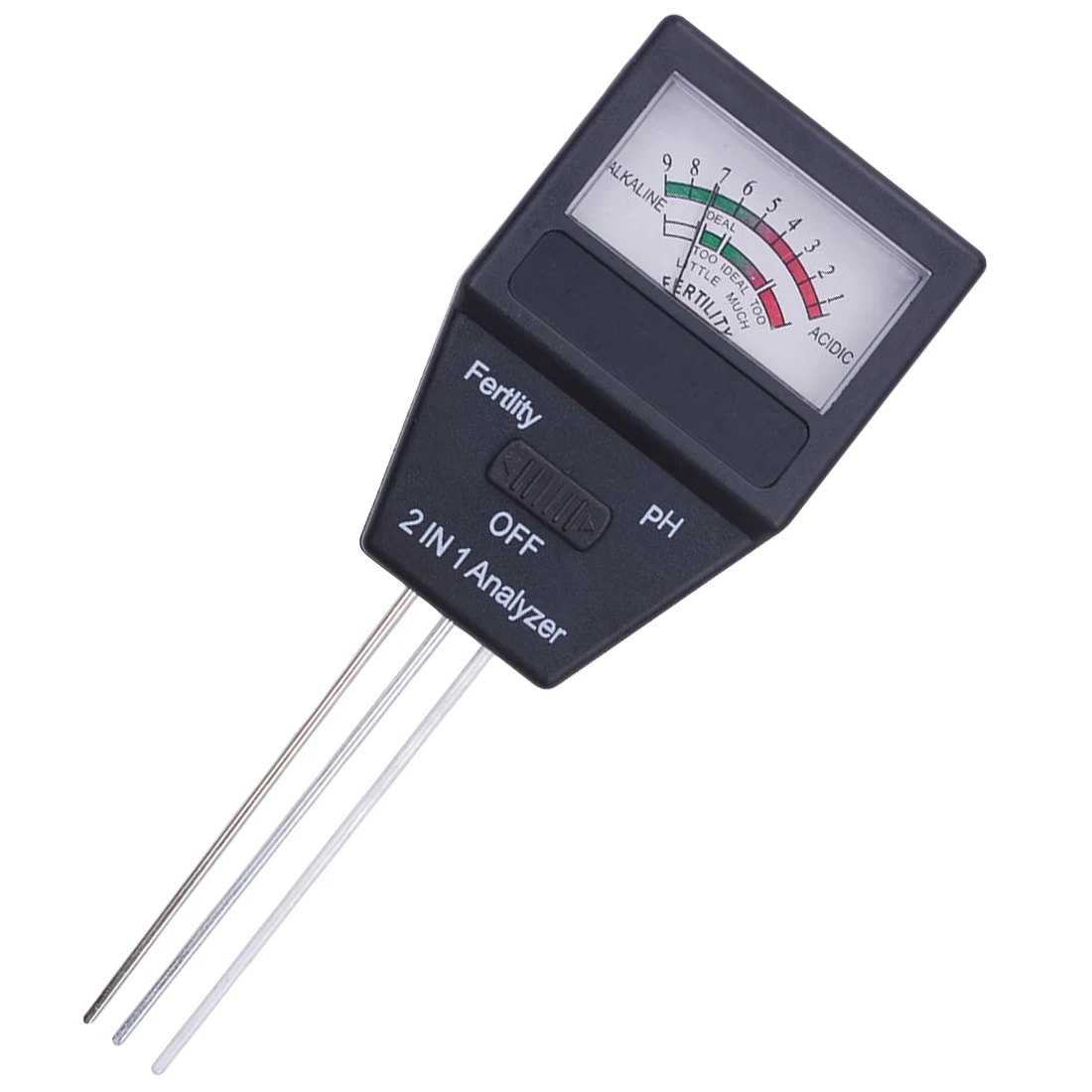 

Gardening Tool 2 In 1 Soil PH Meter Fertility Tester + 3 Probes