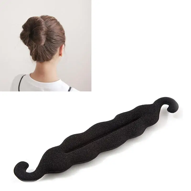 1pc Beauty Women Hair Twist Styling Fashion Bun Hairpins Meatball Head Rubber Clip Hair Accessories For Women Hair Braiding Tool