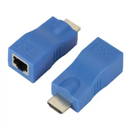 2 шт HDMI удлинитель кабели HDMI к RJ45 сетевой адаптер до 2,5 Гбит/с