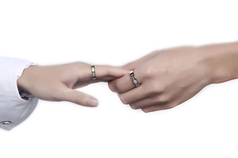 YANHUI простые обручальные свадебные парные кольца для возлюбленных набор золотые, серебряные кольца для мужчин и женщин его и ее обещания юбилей ювелирные изделия