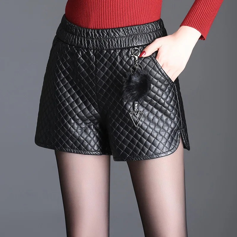 Shuchan Autumn Winter Female Shorts Plus Size Casual