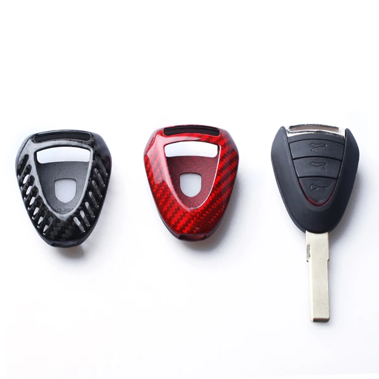 

TTCR-II Carbon Fiber Key Case Covers Key Shell For Porsche 911 997 Cayman Boxster 987 2005-2008