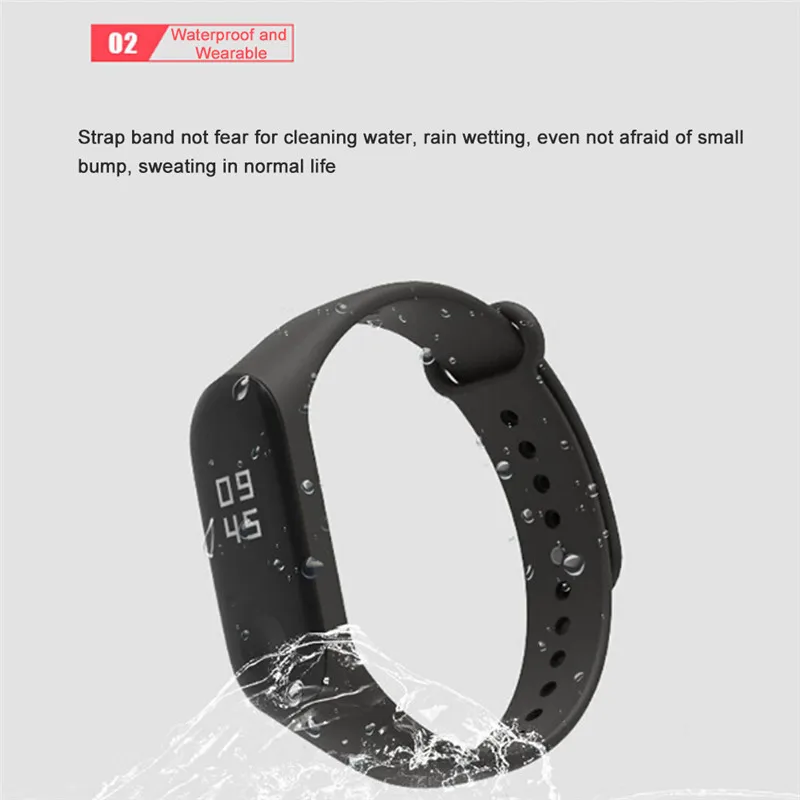 Цветной силиконовый ремешок Hangrui для Xiaomi Mi Band 4 спортивный Смарт часы сменный
