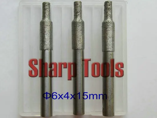 Wearable 5pc 6x4x15mm Flat Bottomed Sintered Stone Carving Bits ...