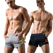 Горячая пляжная одежда мужские спортивные шорты летний купальник для серфинга шорты эластичные купальный костюм плавки боксерское трико