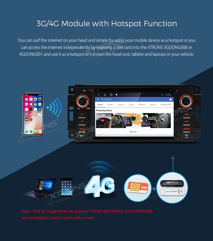 Discount XTRONS 6.2" Android 8.1 Car Radio DVD Player RCA GPS Navigation for JEEP Commander Grand Cherokee DODGE Caliber Chrysler 13