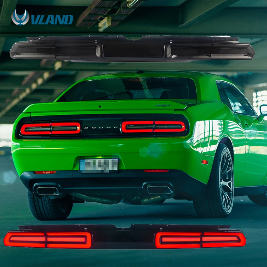 Vland полная СВЕТОДИОДНАЯ Лампа для Dodge Challenger задний фонарь/задний фонарь 2008 2014 с