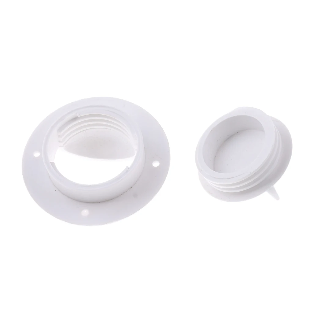 2019 New Universal White Nylon Marine Boat Deck Mount Screw Cap Drain Scupper Valve Screw Cap Bung Stopper Boat/Yacht Accessory