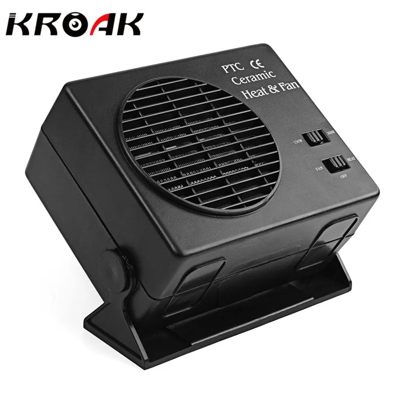 

KROAK 2 in 1 Electric Car SUV Vehicles Portable Ceramic Heating Cooling Dryer Warmer Fan Demister Defroster 12V 150/300W