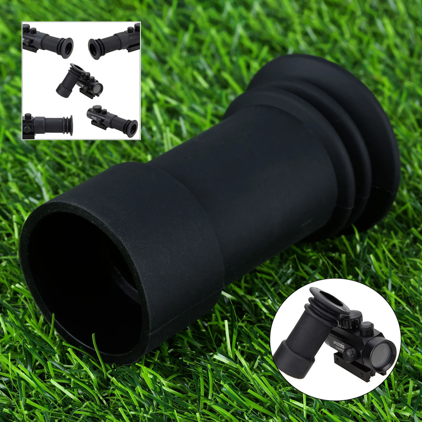 

Hunting Rifles 40mm Ocular Rubber Eye Protector Hard Recoil Extended Length 95mm Anti-impact Scope Eye Protector Lens Cover Long