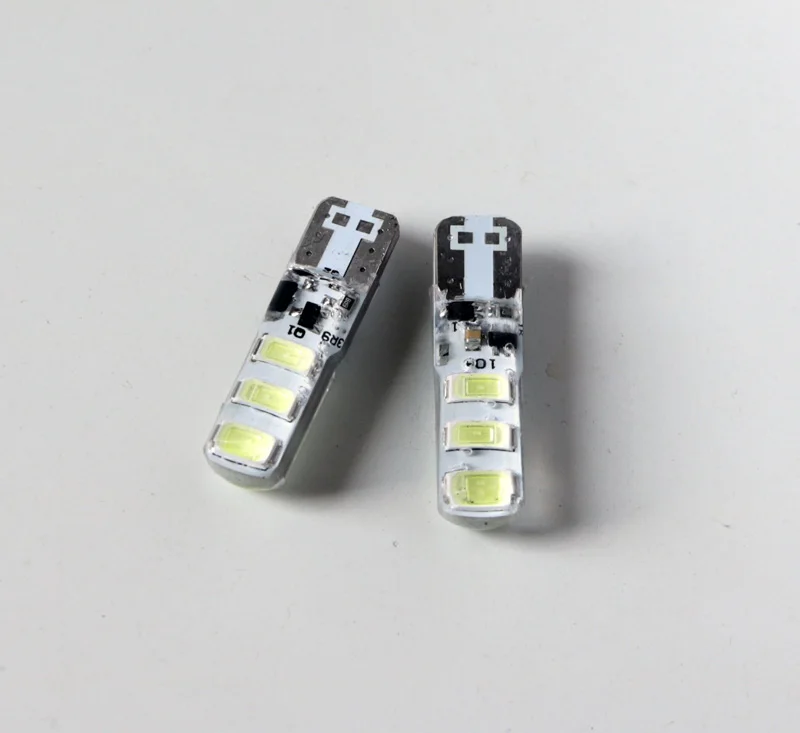 100 шт./лот T10 6SMD W5W 5630 Светодиодный Клин sinicone лампочка Белый high Lumen стробоскопическая вспышка