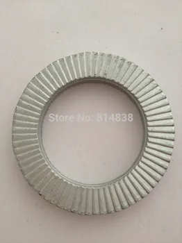 

Wkooa M5 #10 Dual Stacked Self Locking Washer 65Mn Dacromet