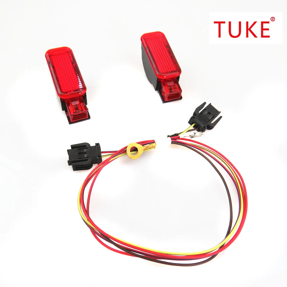 TUKE OEM 8KD947411 8KD 947 411 две красные сигнальные лампы Дверная панель + жгуты