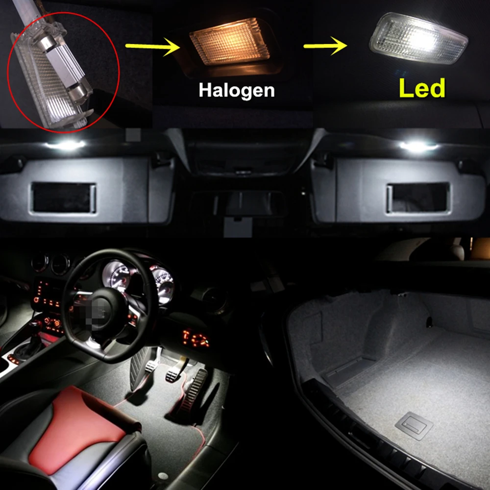 WLJH 15x Canbus автомобиля светодиодный Внутреннее освещение посылка светодиодный комплект для BMW 3 Series-E36 M3 318i 318is 318ti 323i 323is 328i 325i 92-98