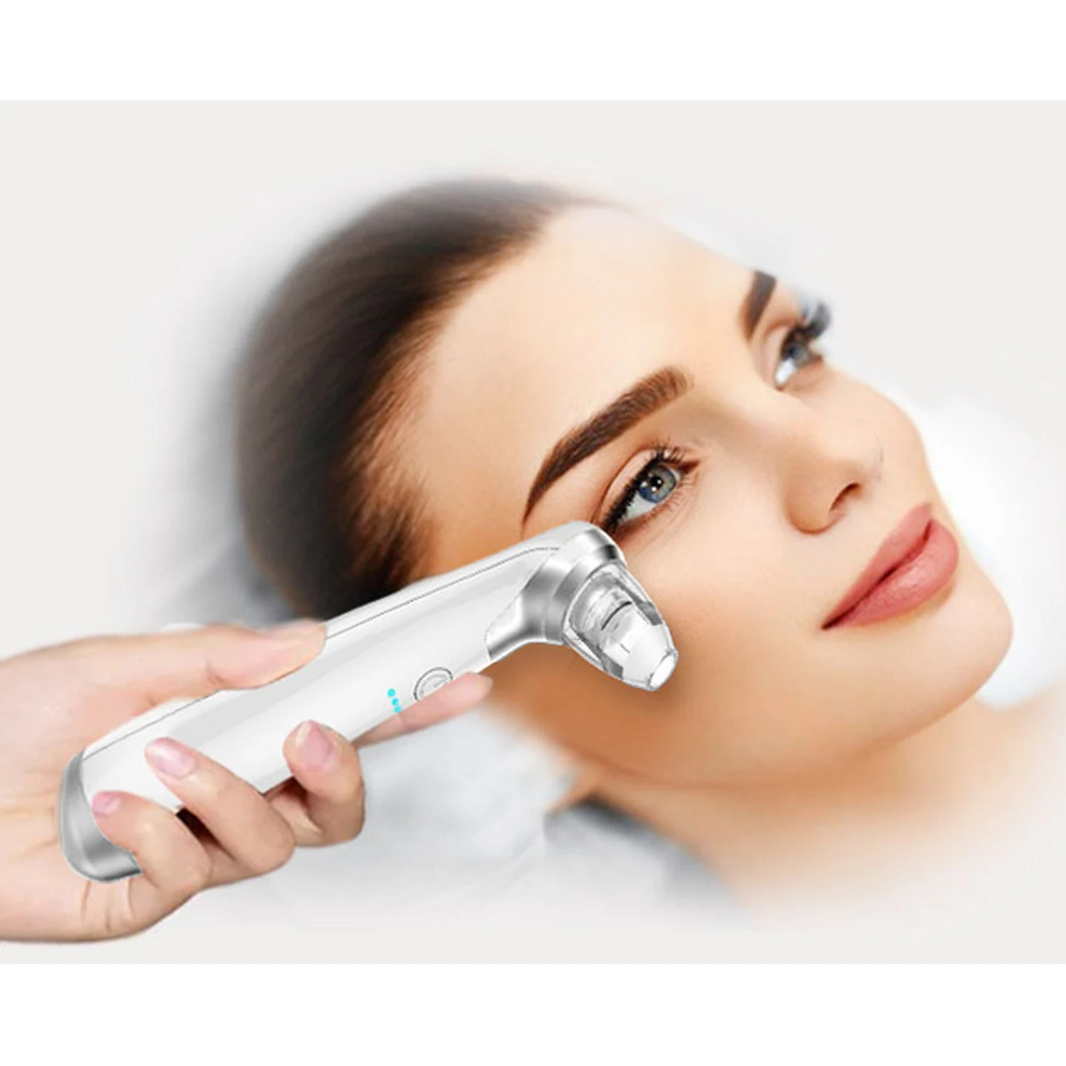 

USB Rechargeable Facial Pore Cleaner Skin Care Tool Set with 5 Different Suction Heads Face Nose Blackhead Acne Removal Machine