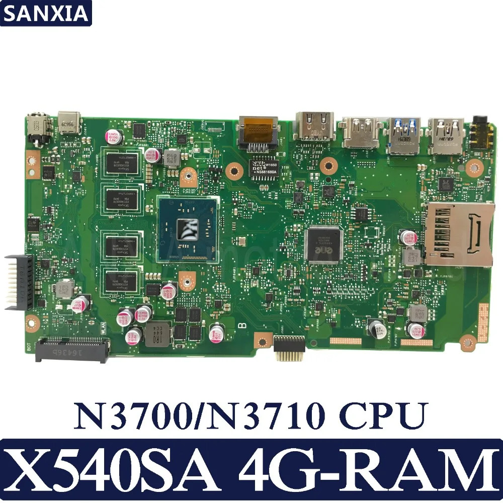 KEFU X540SA Laptop motherboard for ASUS VivoBook X540SA X540S X540 F540S Test original mainboard 4G-RAM N3700/N3710