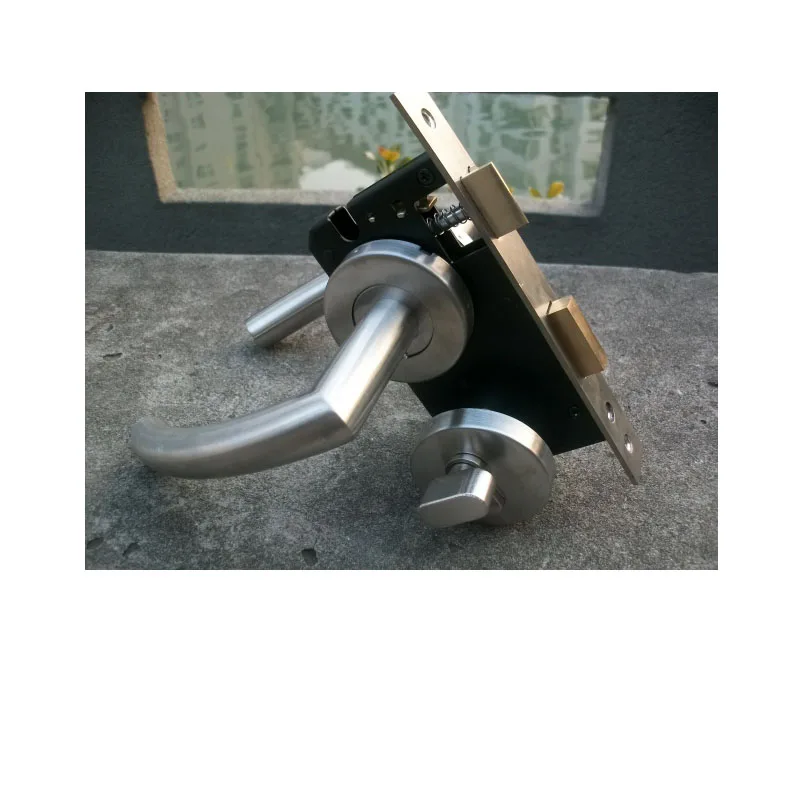 304 STAINLESS STEEL HOLLOW DOOR LOCK WITH DOOR HANDLE, CYLINDER AND
