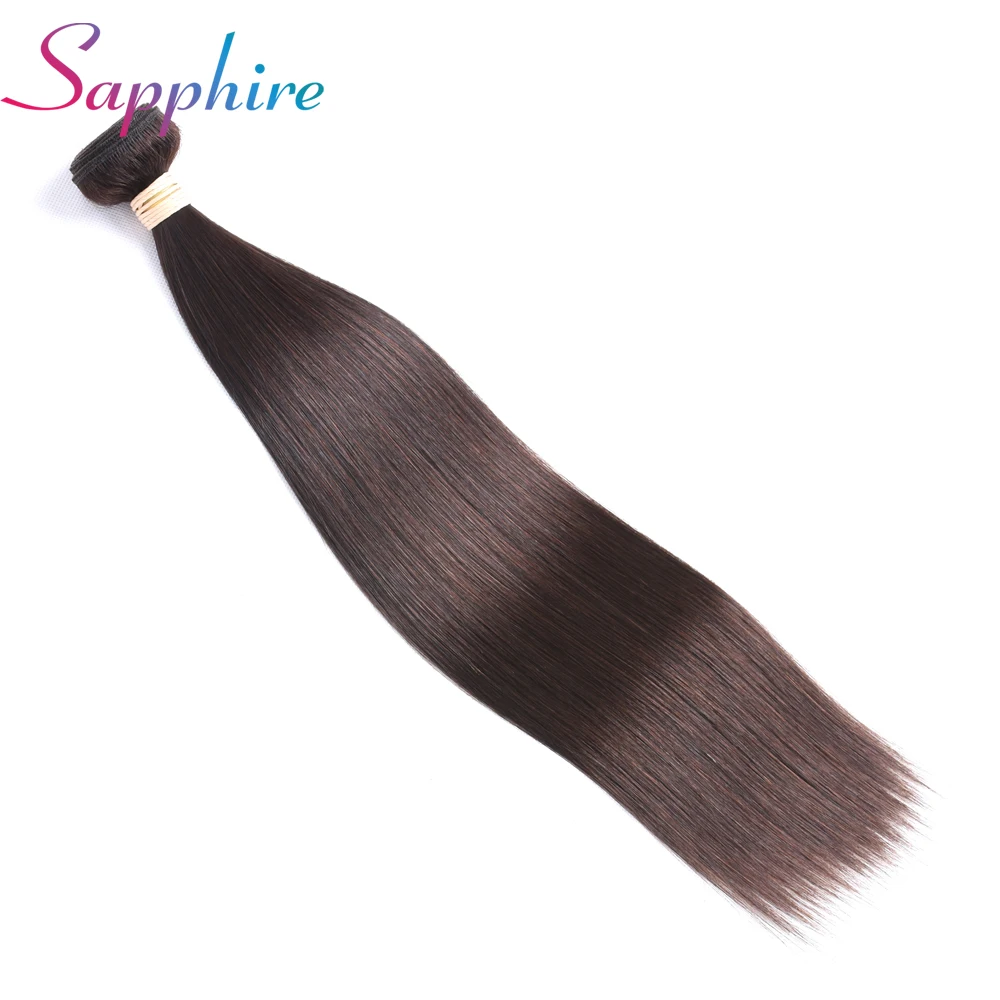 Сапфир бразильские прямые волосы пучок s 8-24 дюймов 2# цвет пучок человеческих волос не remy волосы для наращивания
