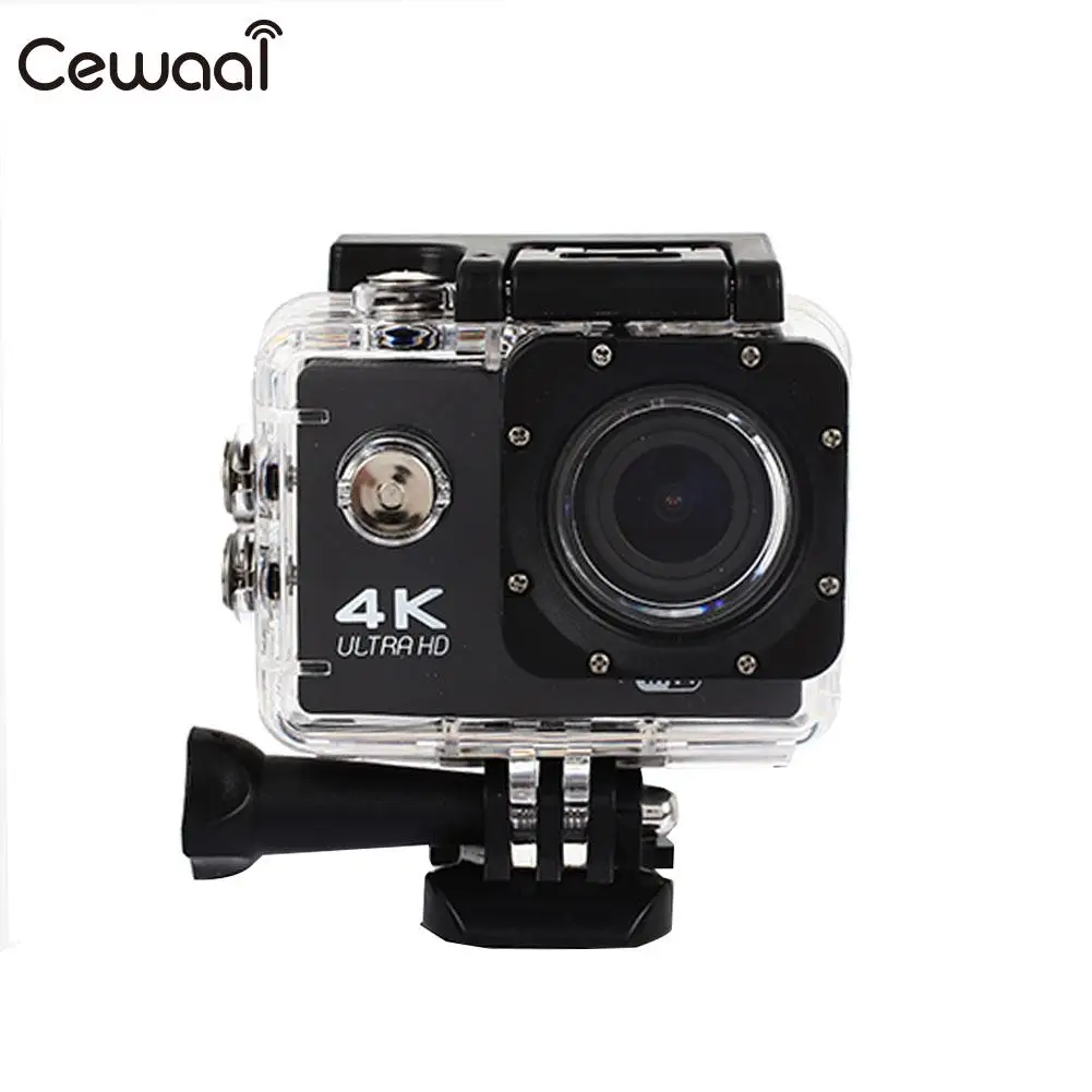 

AT-Q3 Action Camera Ultra HD 4K / 30Fps WiFi 2.0" 140D Underwater Waterproof Helmet Video Recording Cameras Sport Cam