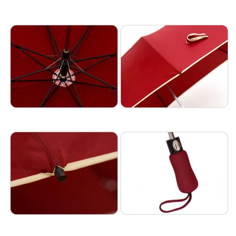 umbrella Full automatic golf folding 2 fold sunscreen Windproof