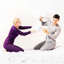 Зимние комплекты термобелья толстые плюс бархатные теплые кальсоны для свитшот для пар L-XXXL брюки и топ костюм для защиты от пониженных температур для мужчин Wo мужские s