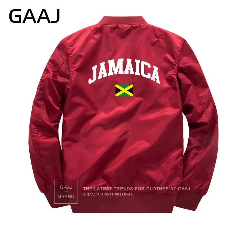 GAAJ Jamaica куртка с изображением флага Мужская Мода 6XL 7XL 8XL куртка ветровка одежда для мужчин парка брендовая одежда уличная одежда#04801 - Цвет: Thin Wine