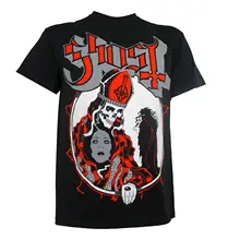 Authentic GHOST Band Possession Logo Skeleton Priest T-Shirt S-3XL NEW Sale 100 % Cotton T Shirt TOP TEE PLUS SIZE HARAJUKU carnal possession