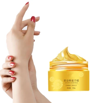 

100g 24K Gold Hand Mask Moisturizing Exfoliation Smooth Essence Brighten Skin Color Hand Care Products