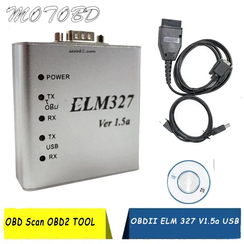 Автомобильный диагностический сканер ELM327 металлический USB V1.5a OBD2 интерфейс CAN