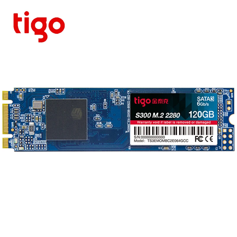 Tigo 120 GB SSD M2 2280 SATA 3 NGFF твердотельный накопитель M.2 ноутбук, настольный компьютер PC 120 GB S300