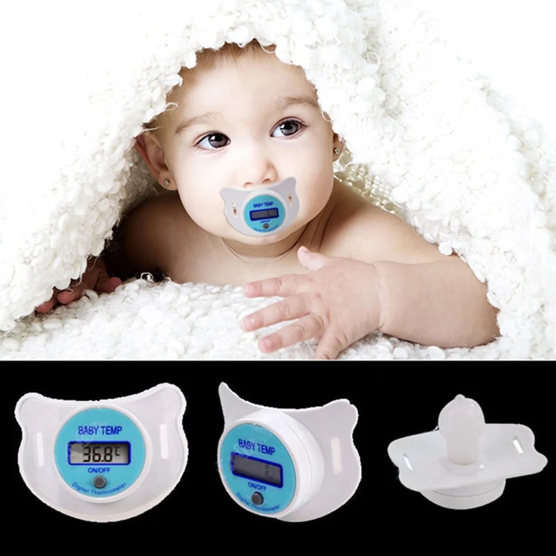 Baby Nipple Thermometer Medical Silicone Pacifier LCD Digital Children's Thermometer Health