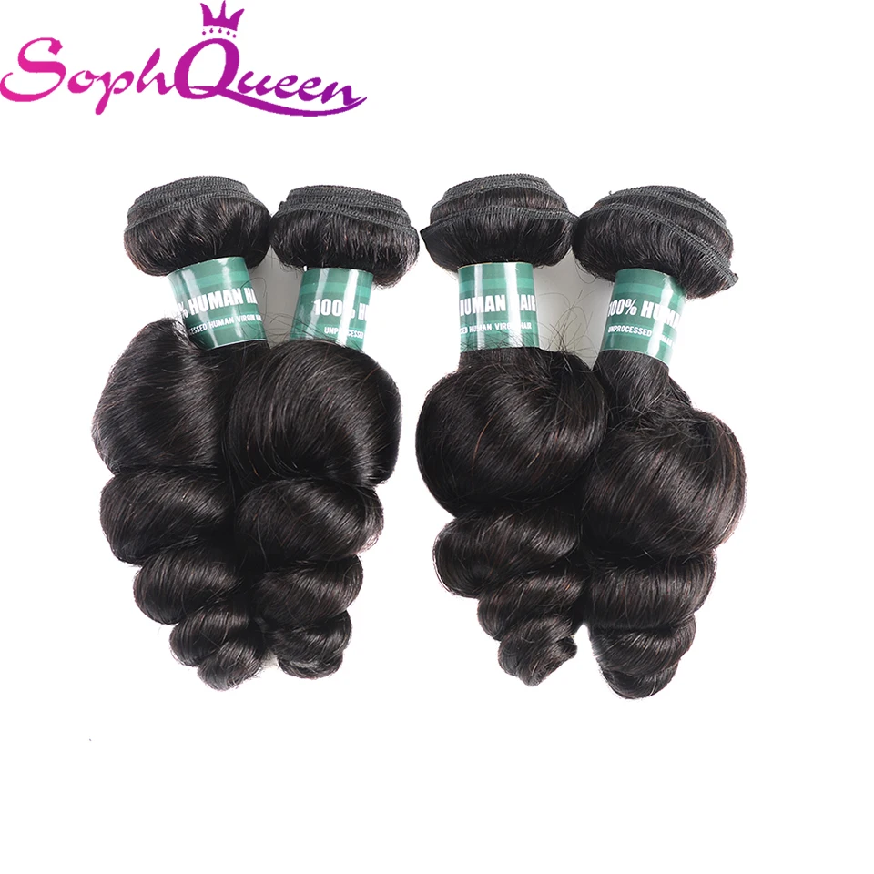 Soph Queen Hair Malaysian Loose Wave Bundles 100% Human Hair Weave Bundles Can Buy With Closure Remy Hair Extensions Soph Queen Hair Malaysian Loose Wave Bundles 100% Human Hair Weave Bundles Can Buy With Closure Remy Hair Extensions