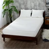 1PCS Fitted Sheet Solid Color Bed Sheets With Elastic Band Double Queen Size 160cm*200cm Mattress Cover 100% Polyester 5