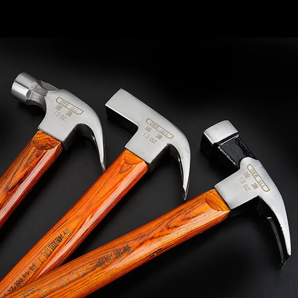 

0.25 0.35 square round head Harden Handle Claw Horns Hammers For Woodworking Claw Tools Hammer