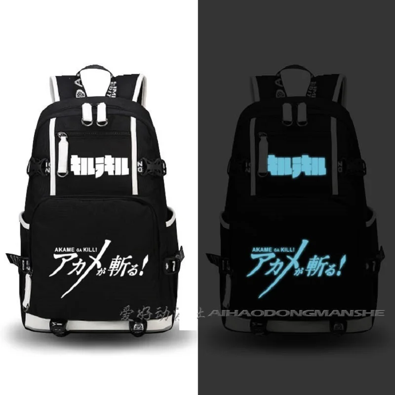 

TV Animation KILL la KILL Backpacks Unisex Large Capacity Luminous Rucksack Casual Canvas Matoi Ryuuko Bags