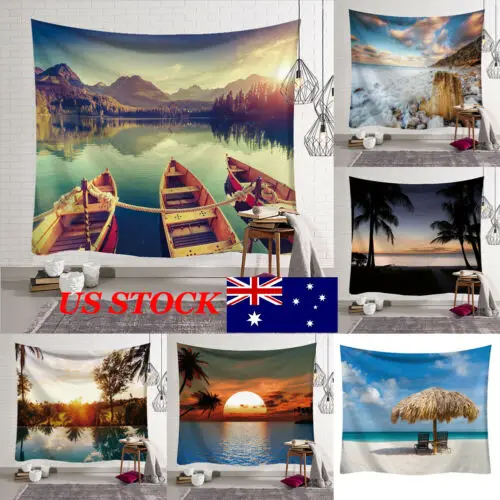 

Faroot 2019 Tapestry Wall Hanging Polyester Scenery Pattern Blanket Tapestry Home Decor