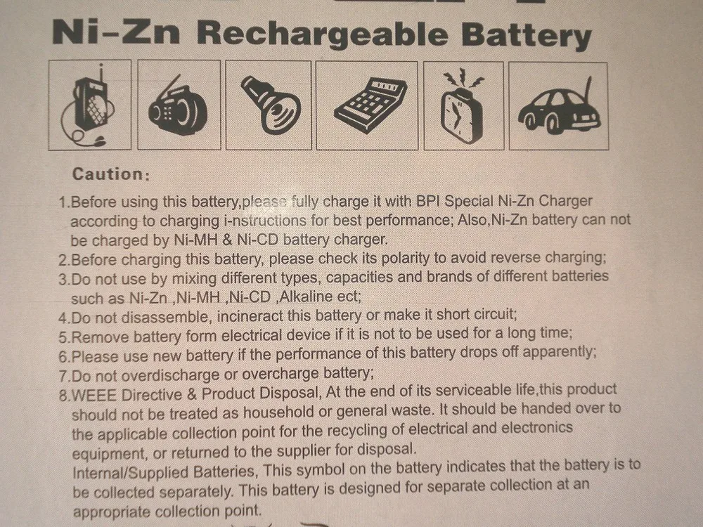 8 шт Ni-Zn 1,5 v 1,6 V AA mwh аккумуляторная батарея+ 1 шт AA/AAA зарядное устройство