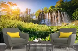 Papel де parede настроить водопад пейзаж обои для стен гостиной спальни 3d фоновая стена