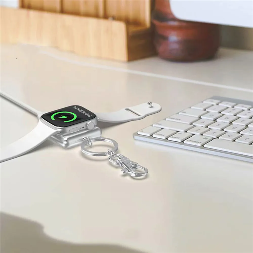 Портативный карман Беспроводной Зарядное устройство для Apple Watch Series 4/3/2 Mini повесить пряжки Магнитная Зарядка Зарядное устройство для