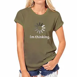 2018 новая летняя женская футболка с коротким принтом, Повседневная футболка с надписью, черная футболка с надписью, забавная женская