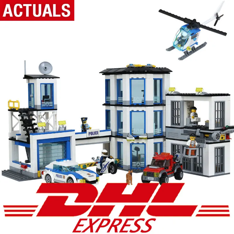 

02020 NEW City Series The Legoing 60141 New Police Station Set children Educational Building Blocks Bricks Funny Toys Model Gift