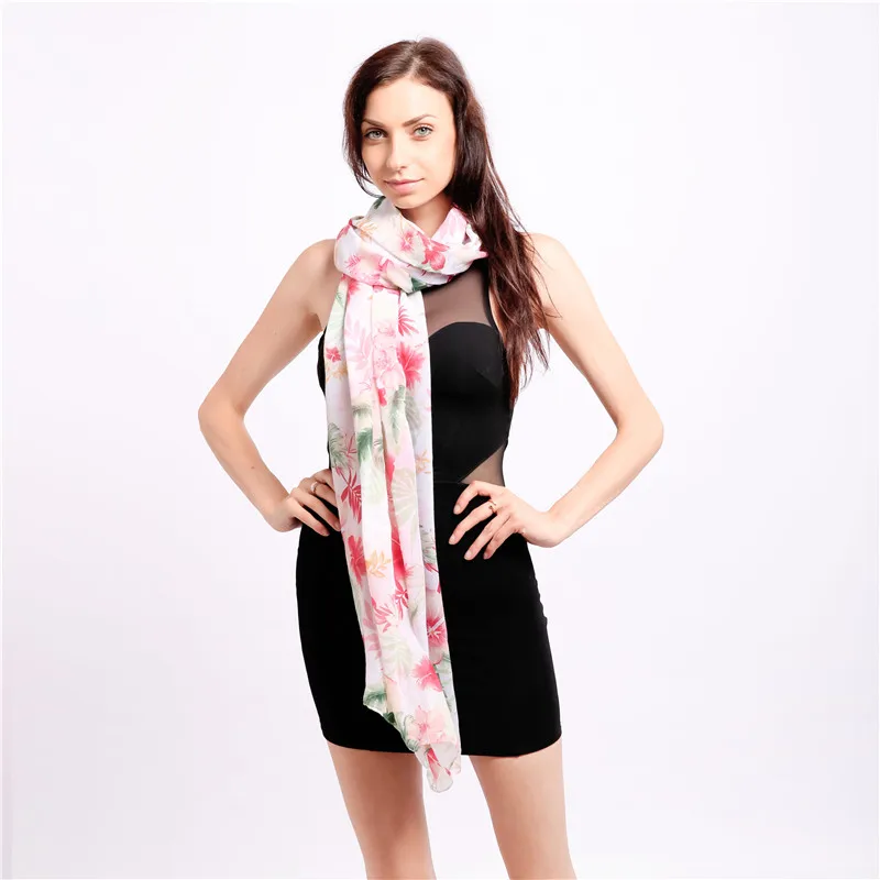 

Jinjin.QC Women Red Floral Printed Scarf Fashion Bandana Echarpe Foulard Femme Bufanda Mujer Instant Jilbab Muslim Hijab