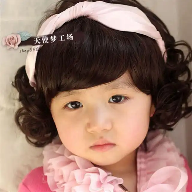 2015 Baby Girl Boy Curly Wigs Cute Short Haircuts Wig For