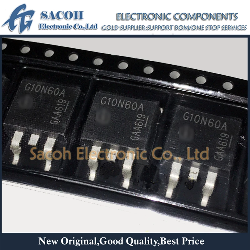 Free Shipping 10Pcs IGB10N60T G10T60 or G10N60A G10N60 TO 263 10A 600V