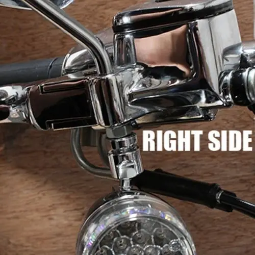 Motorcycle Front Turn Signal Relocation Swivel Mount Kit For Harley FLSTFB FLSTFBS FXST FXSTB FXS FLSS Softail Fatbob 88-10 5